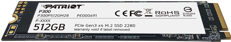 SSD PATRIOT P300 M.2 2280 PCIE GEN 3×4