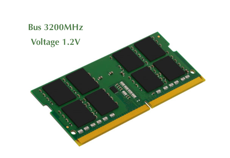 Bộ nhớ laptop DDR4 Kingston 16GB (3200) (KVR32S22D8/16) | Tốc độ xử lý cao