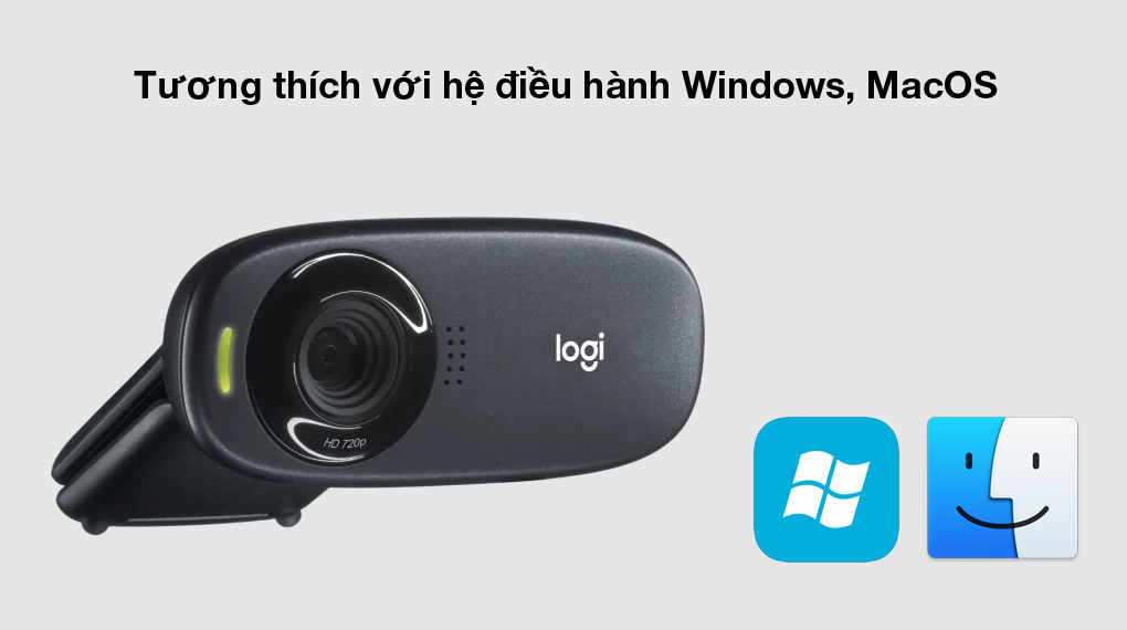 Khả năng tương thích - Webcam 720p Logitech C310 Đen