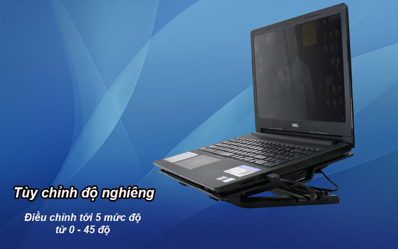 Fan laptop N99 (2 Fan) | Tùy chỉnh độ nghiêng