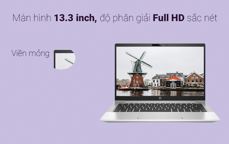 Laptop HP Probook 430 G8 614L0PA | Màn hình mỏng full HD