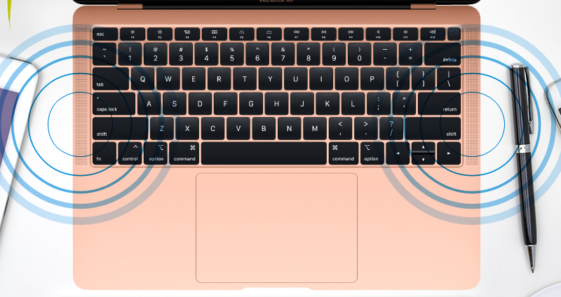 Âm thanh laptop MacBook Air 2019 i5
