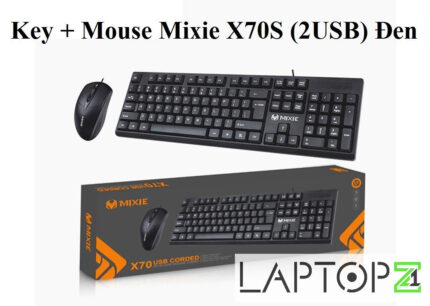 Keyboard + Mouse Mixie X70S (2USB) Đen
